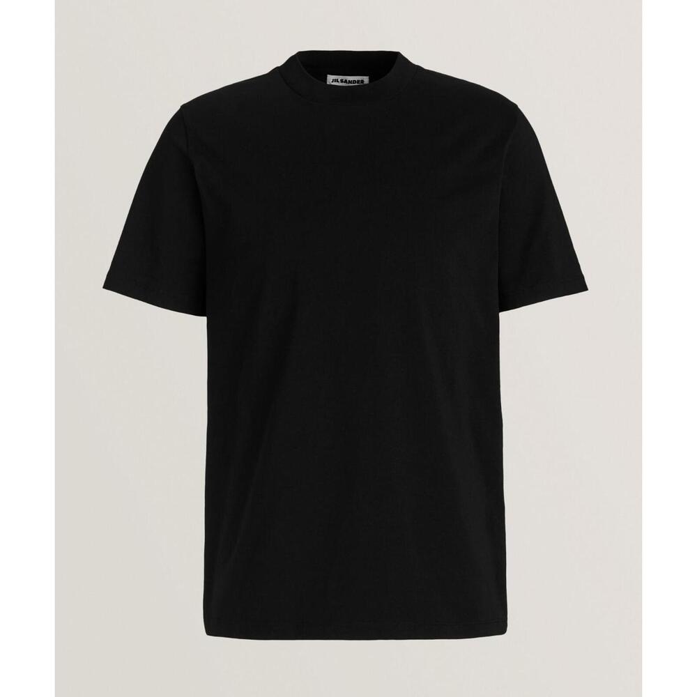 Brand New JIL SANDER T-Shirt S Size Men's Black Cut Sew Cotton